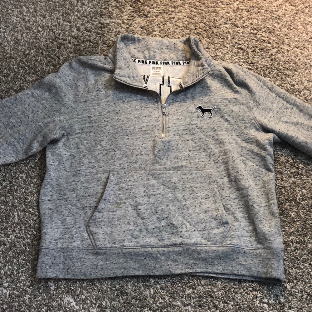 ✨PINK grey short sweatshirt✨